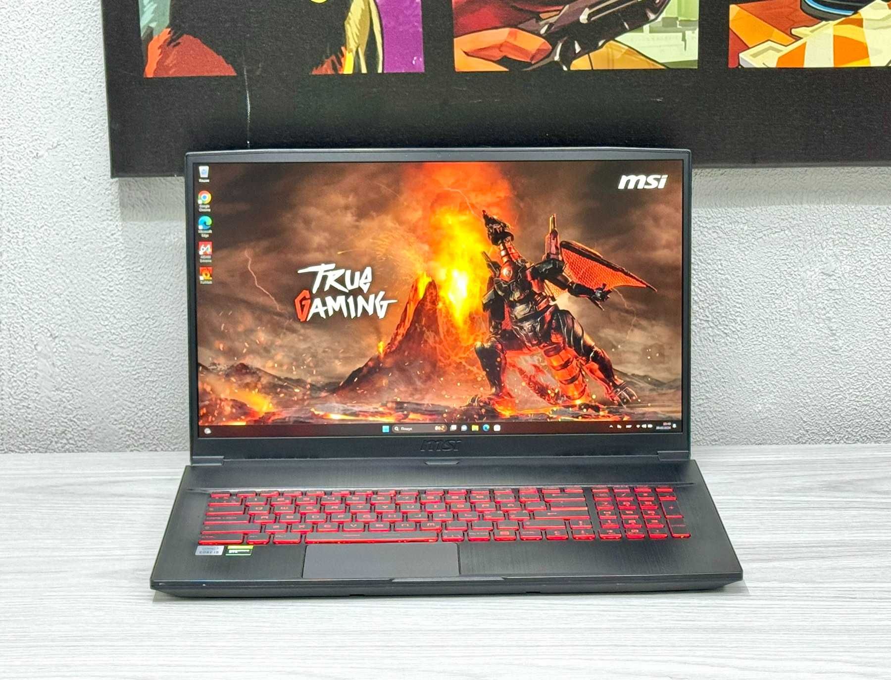 17 ДЮЙМОВИЙ Ігровий MSI GF75 THIN (Core i5-10200H, GTX1660TI, 144Hz)