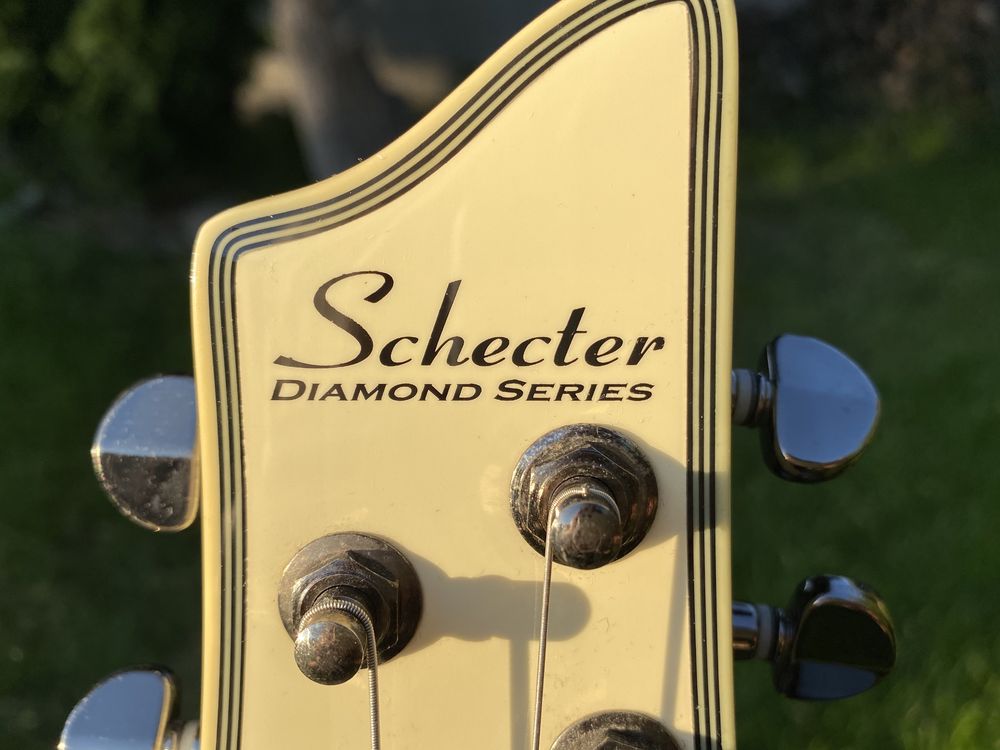 Schecter Blackjack ATX C-7 Aged White DiMarzio Ionizer - gitara