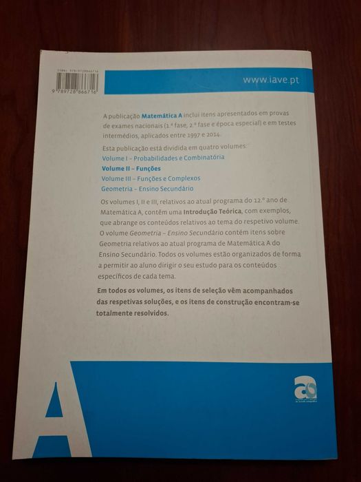 Livro IAVE Matemática A - Volume II - Funções