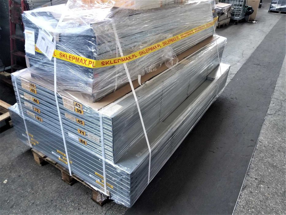 REGAŁ Metalowy Firmowy Magazynowy Półkowy Garażowy Warsztatowy gł.40cm