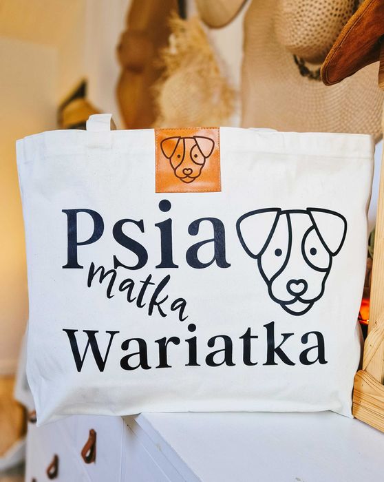 Torba psia matka wariatka prezent dla każdej psiary PSIEBAMBETLE