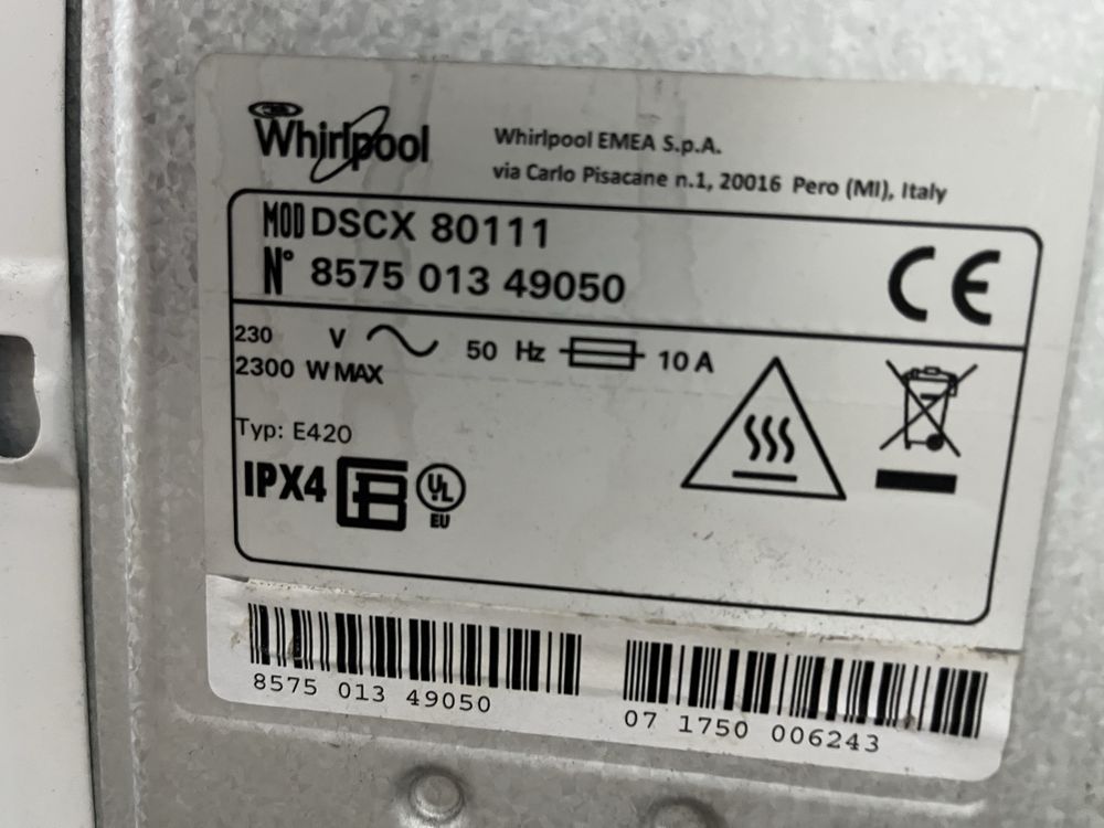 Suszarka Whirlpool 8kg B |12msc |Dobry stan |Dowóz