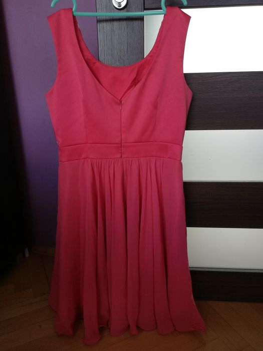 Sukienka dziewczęca damska rozmiar 38 malinowa