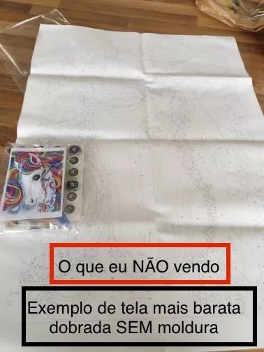 Quadro pintar à mão com números DIY embalado novo tela pintura