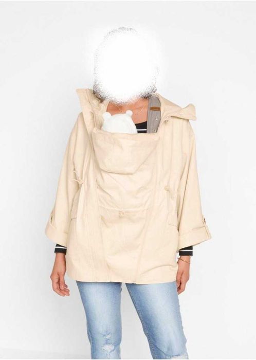 KURTKA CIĄŻOWA z kapturem, wkładka niemowlęcą r 42, 44,46,48,50