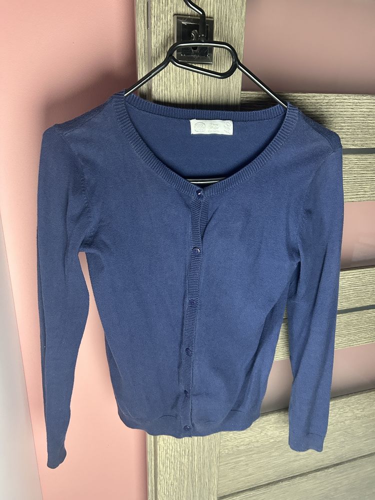 Smyk sweter granatowy na guziki 146