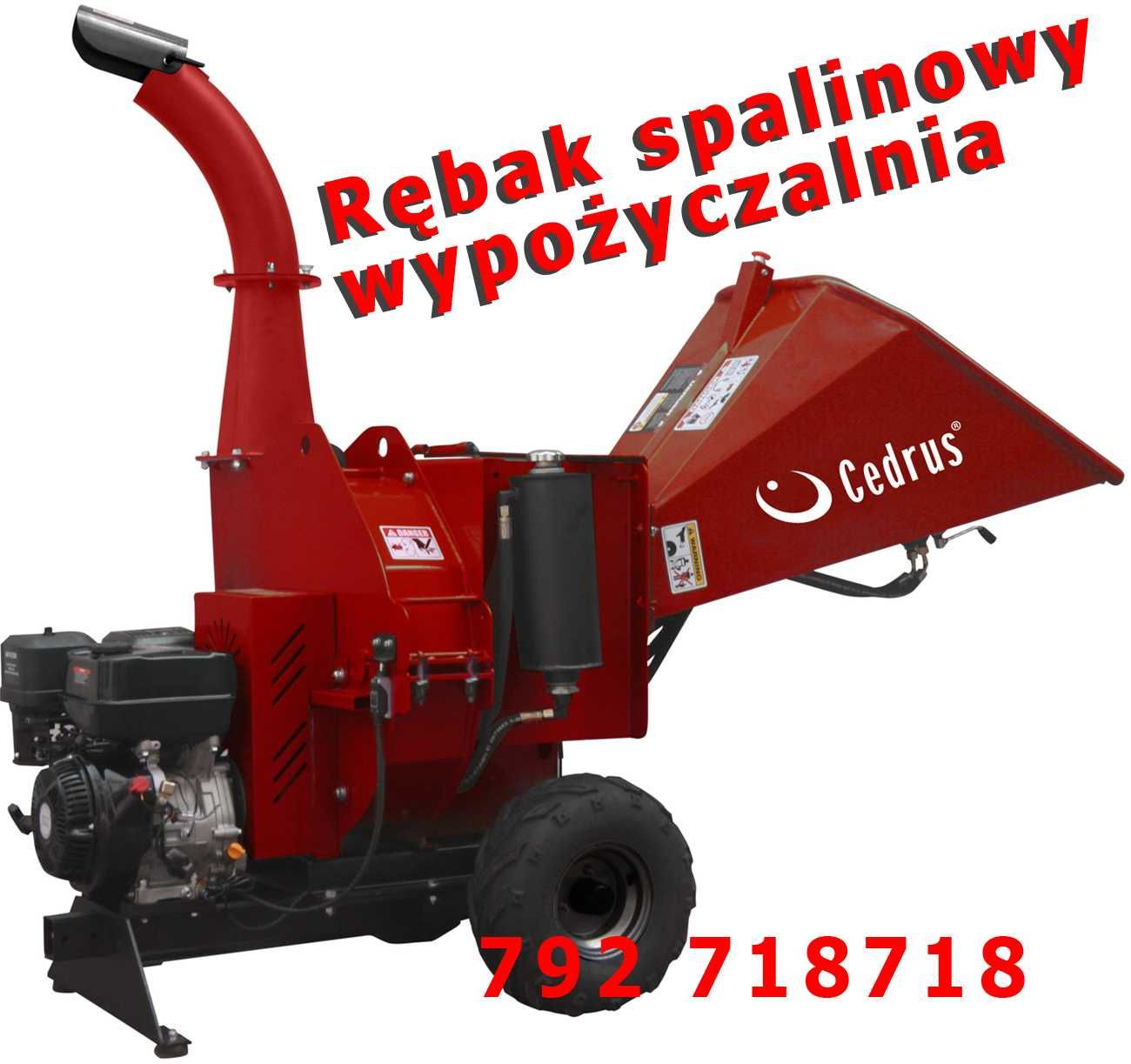 Rębak spalinowy z podajnikiem HYDRAULICZNYM