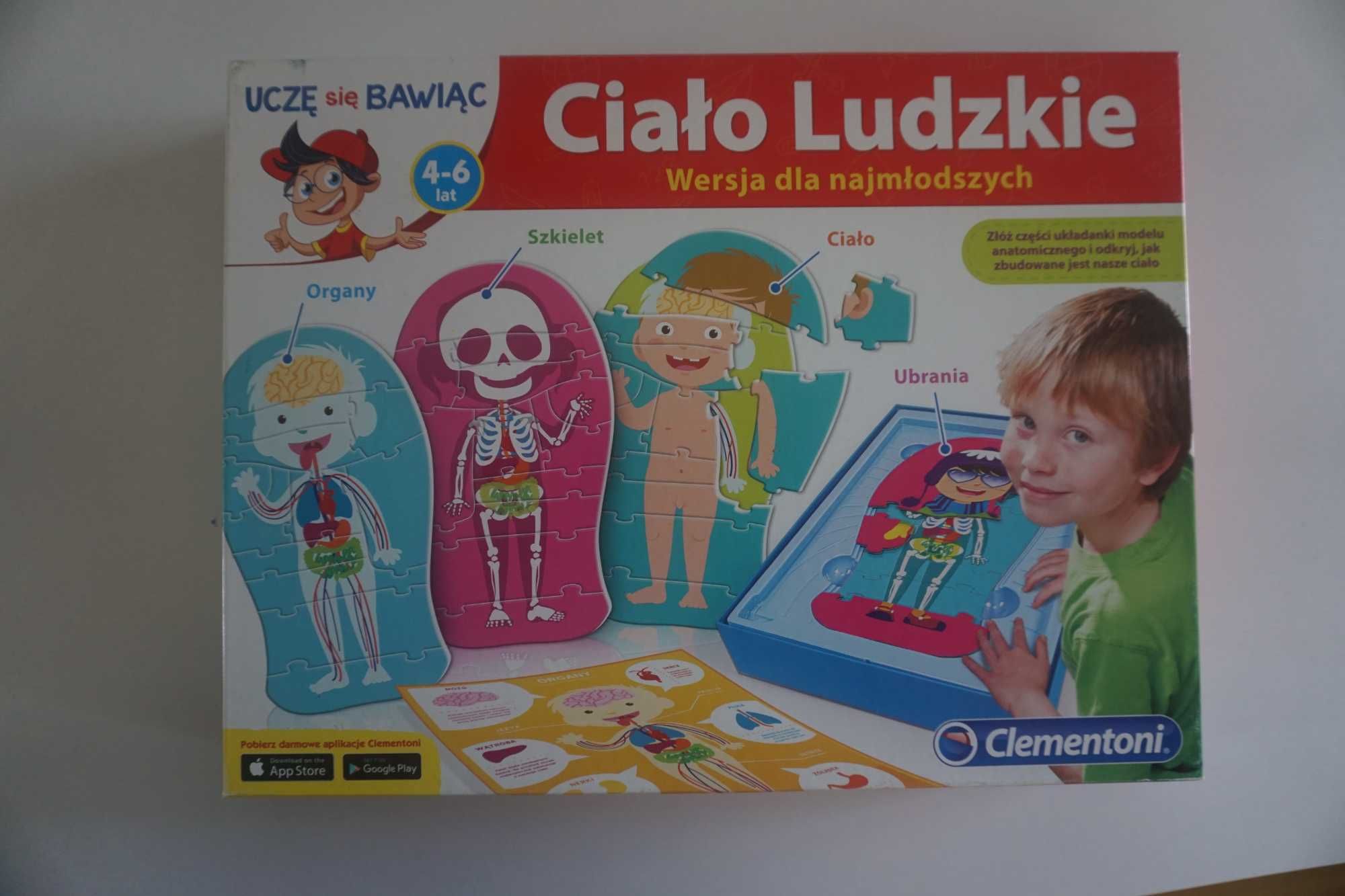 Clementoni Ciało Ludzkie Puzzle Nauka Zabawa dla dzieci
