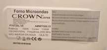 Microondas da Crown
