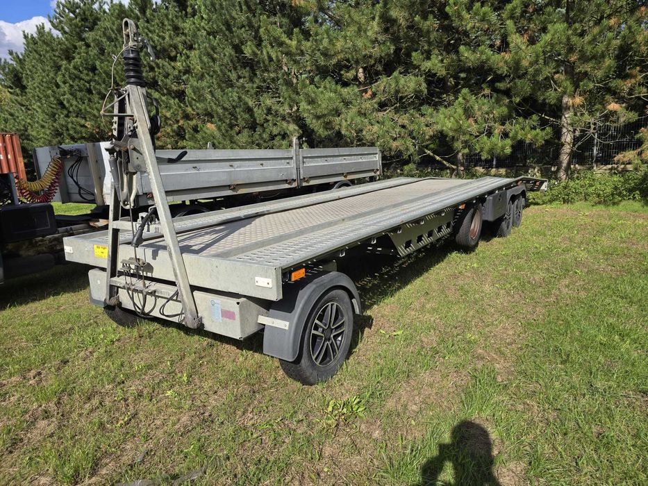 Laweta Wessmann 9.5m przyczepa SKRĘTNA OŚ DMC 3500kg
