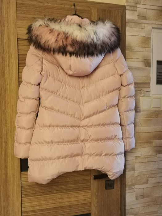 Płaszcz puchowy zimowy dla dziewczynki