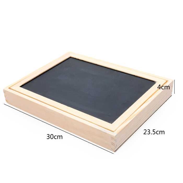 Tablica Magnetyczna Edukacyjna dla Dzieci Drewniana Dwustronna 100 el