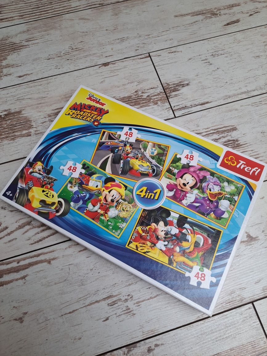 TREFL Puzzle dla dzieci Mickey Myszka Miki 4x48