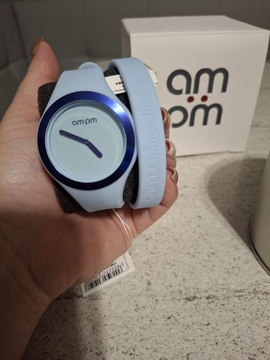 Zegarek niebieski am..pm