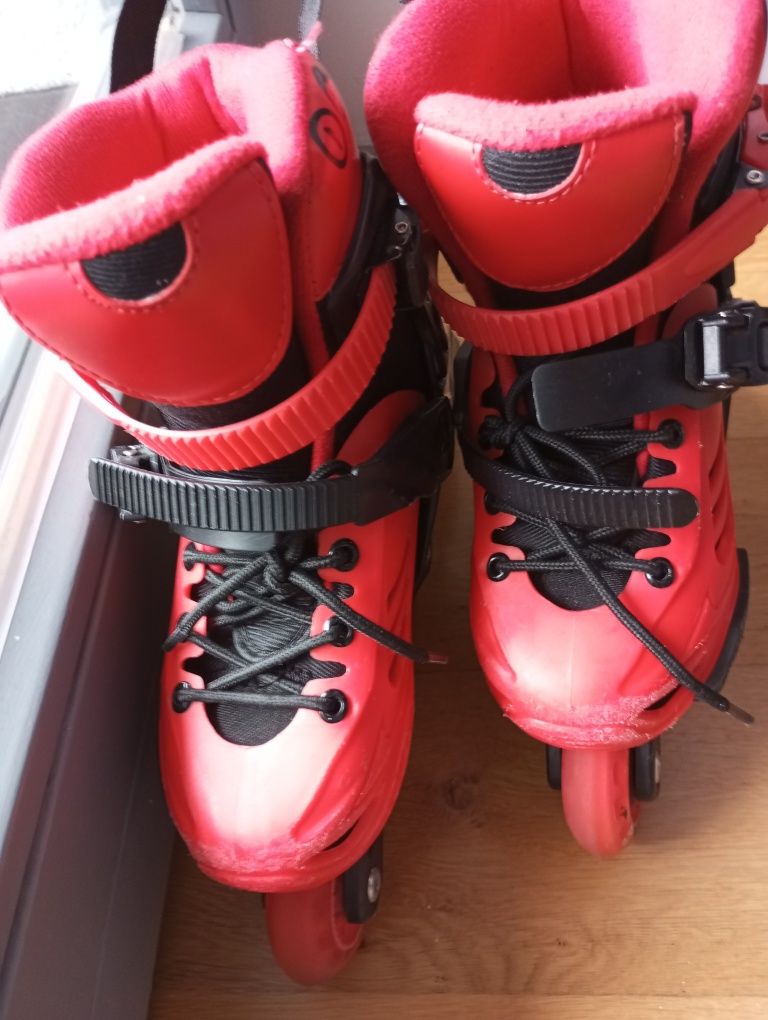 Rolki Powerslide Khaan JR LTD Red  rozmiar 31-34