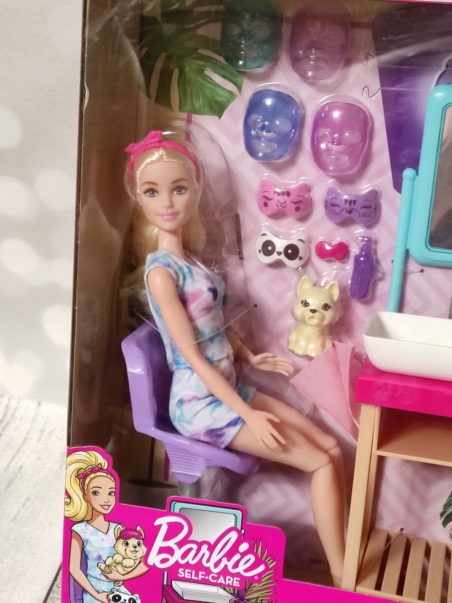 Lalka Barbie Domowe Spa Maseczka na twarz