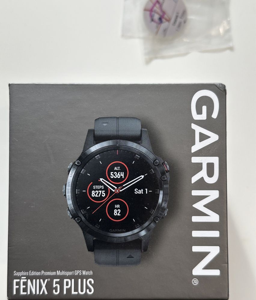 Garmin Fenix 5 Plus Sapphire Czarny 47 mm + gratisy