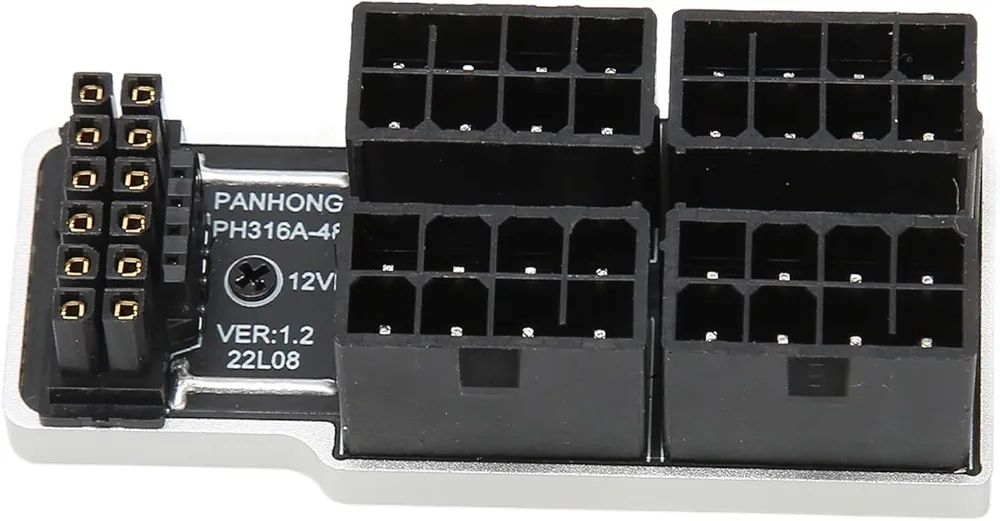 Карта адаптера живлення GPU, 4x8P до 12VHPWR 12P Plus 4P ATX3.0 PCIe 5
