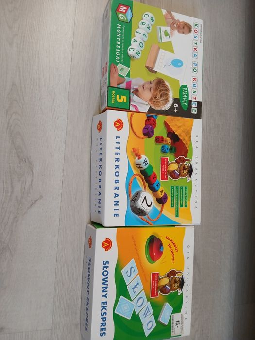 Zestaw gier edukacyjnych Aleksander Literkobranie Słowny Ekspres