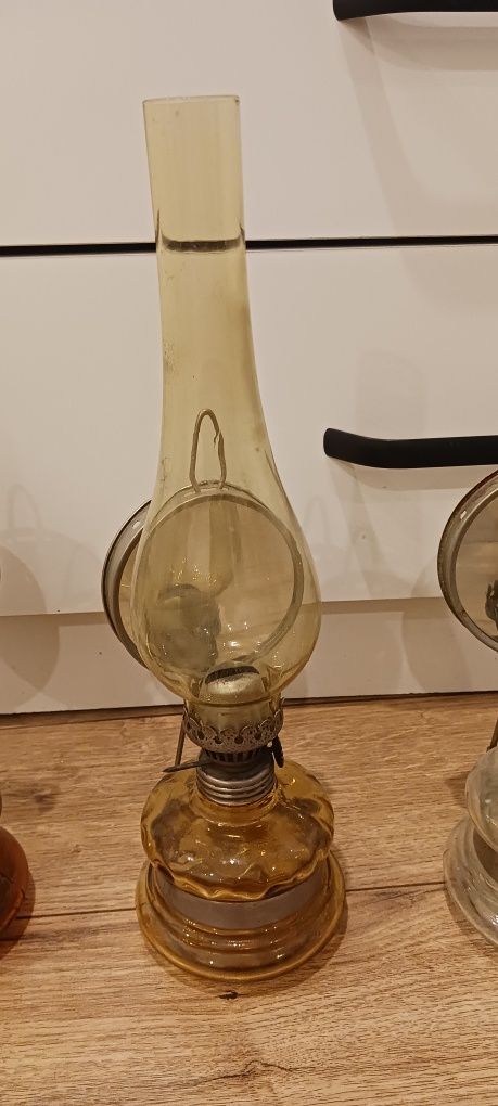 Lampa z lusterkiem naftowa prl