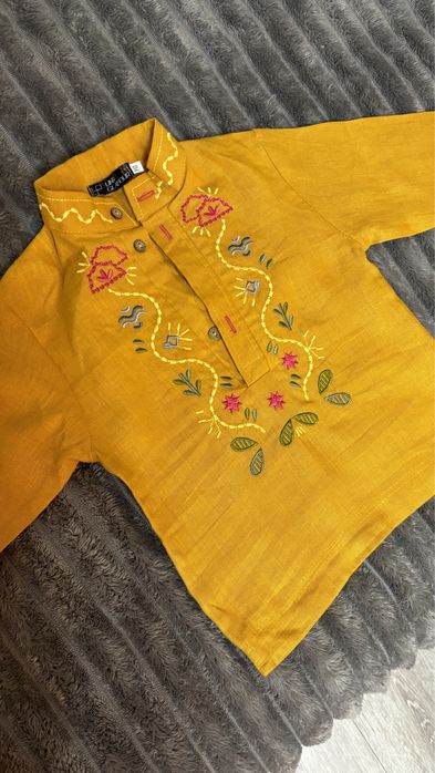 Дитяча Вишиванка для хлопчика, льон