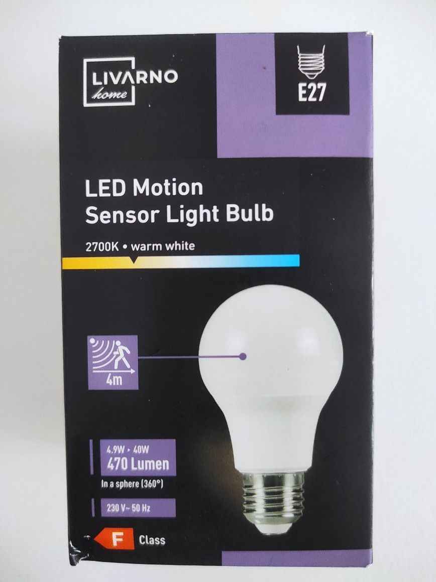 LIVARNO Żarówka LED z czujnikiem ruchu E27 4,9W