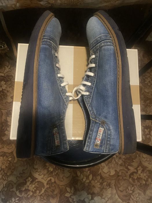 Туфли джинсовые мужские