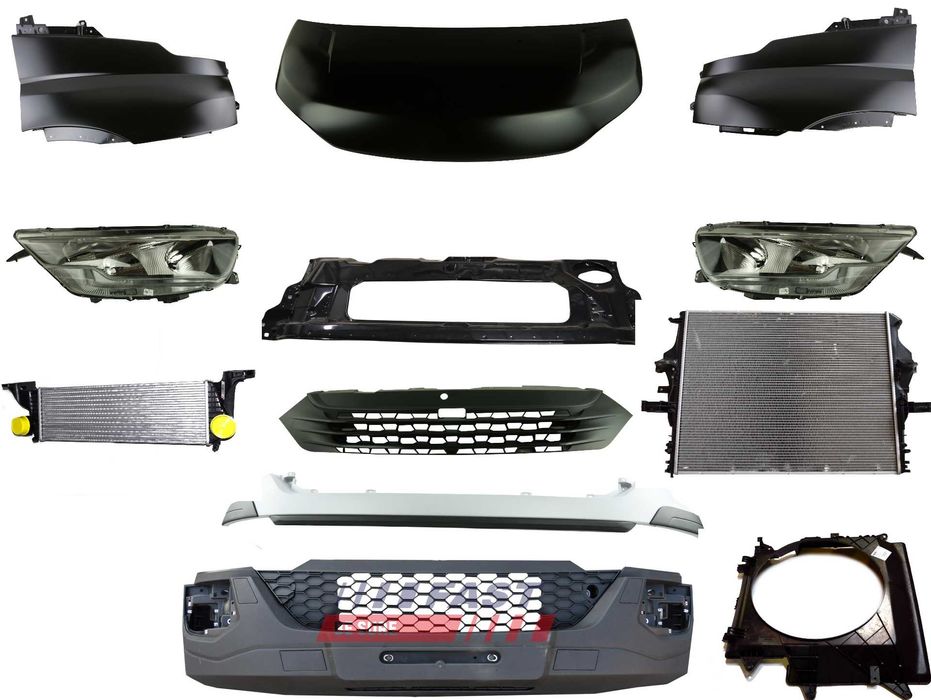 Iveco Daily 2016- Maska 2x Błotnik Reflektor Atrapa Zderzak Chłodnice