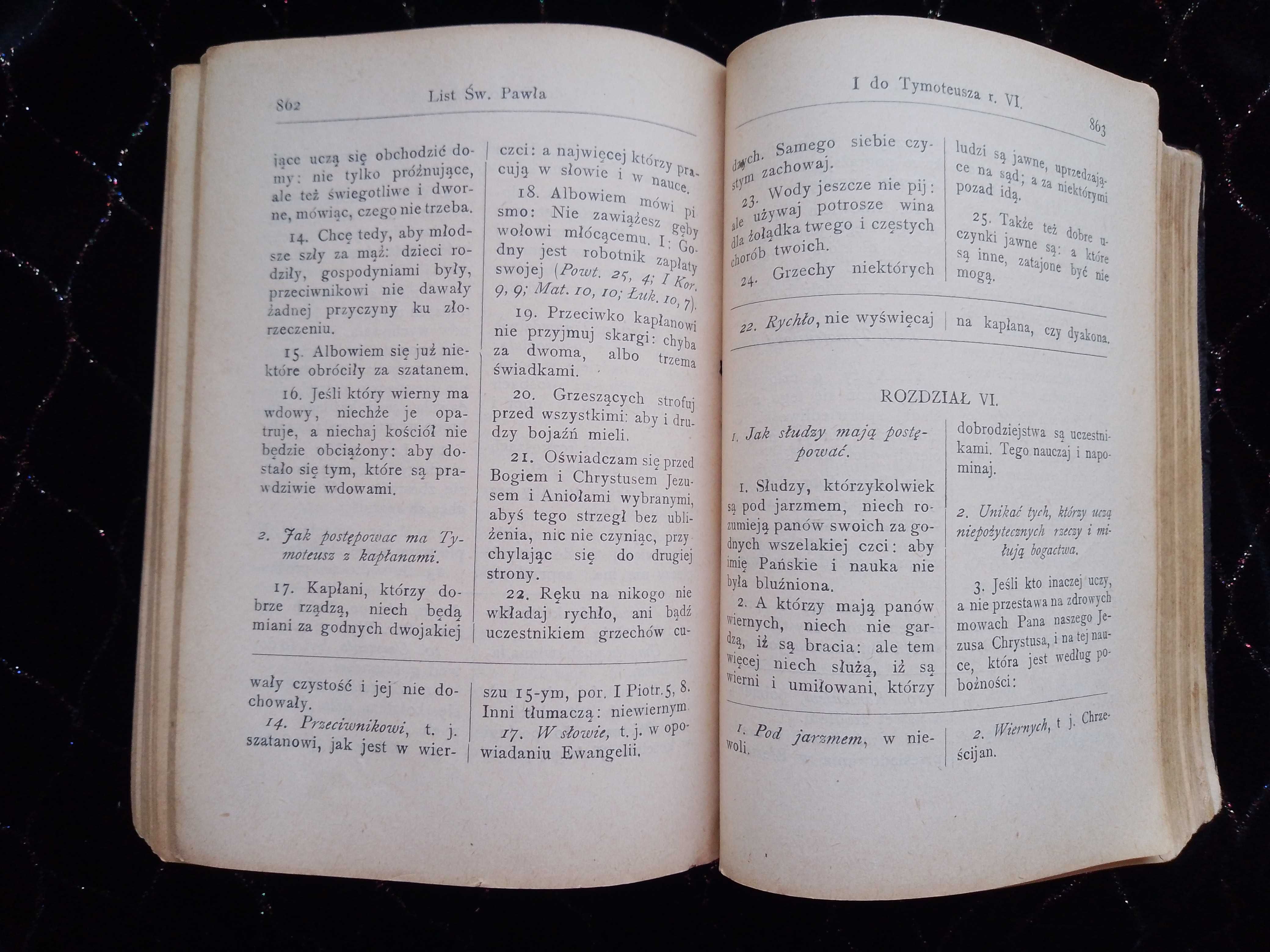 Zabytkowa antyczna niepowtarzalna Biblia  wydanie przedwojenne