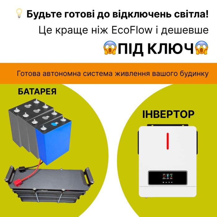 Надійне автономне живлення для дому та бізнесу: потужніше, ніж EcoFlow