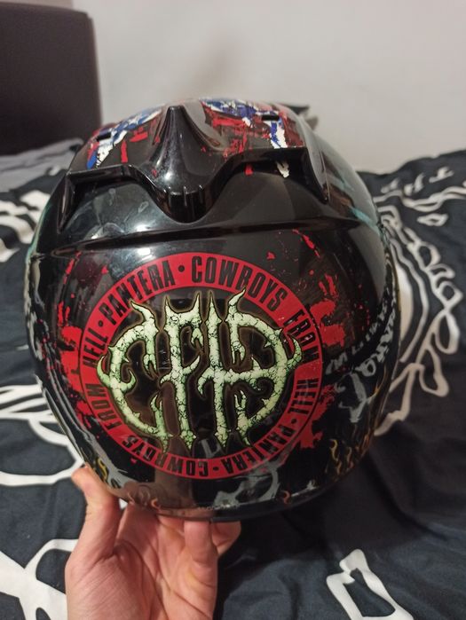 Kask Pantera rockhard cross, enduro, hulajnoga limitowany, unikatowy