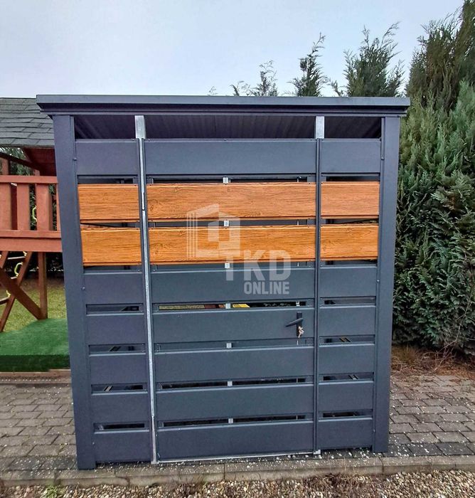 Wiata śmietnikowa 1,6x0,8m Schowek ogrodowy TKD395