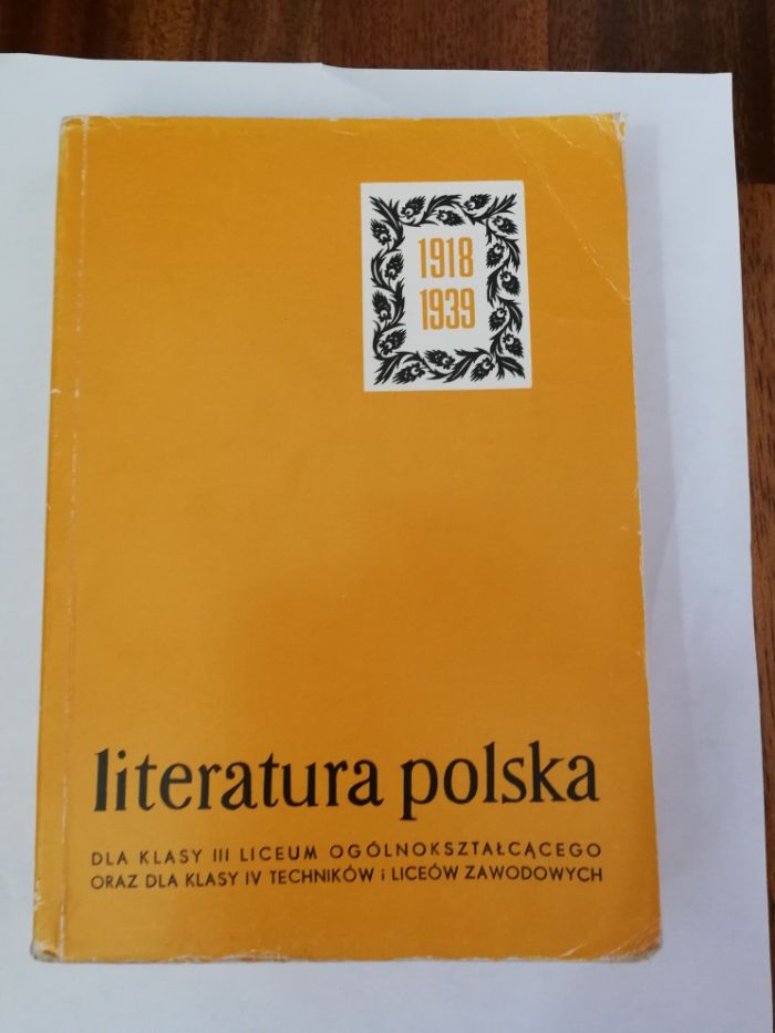 Literatura polska lat 1918/1939, Ryszard Matuszewski podręcznik