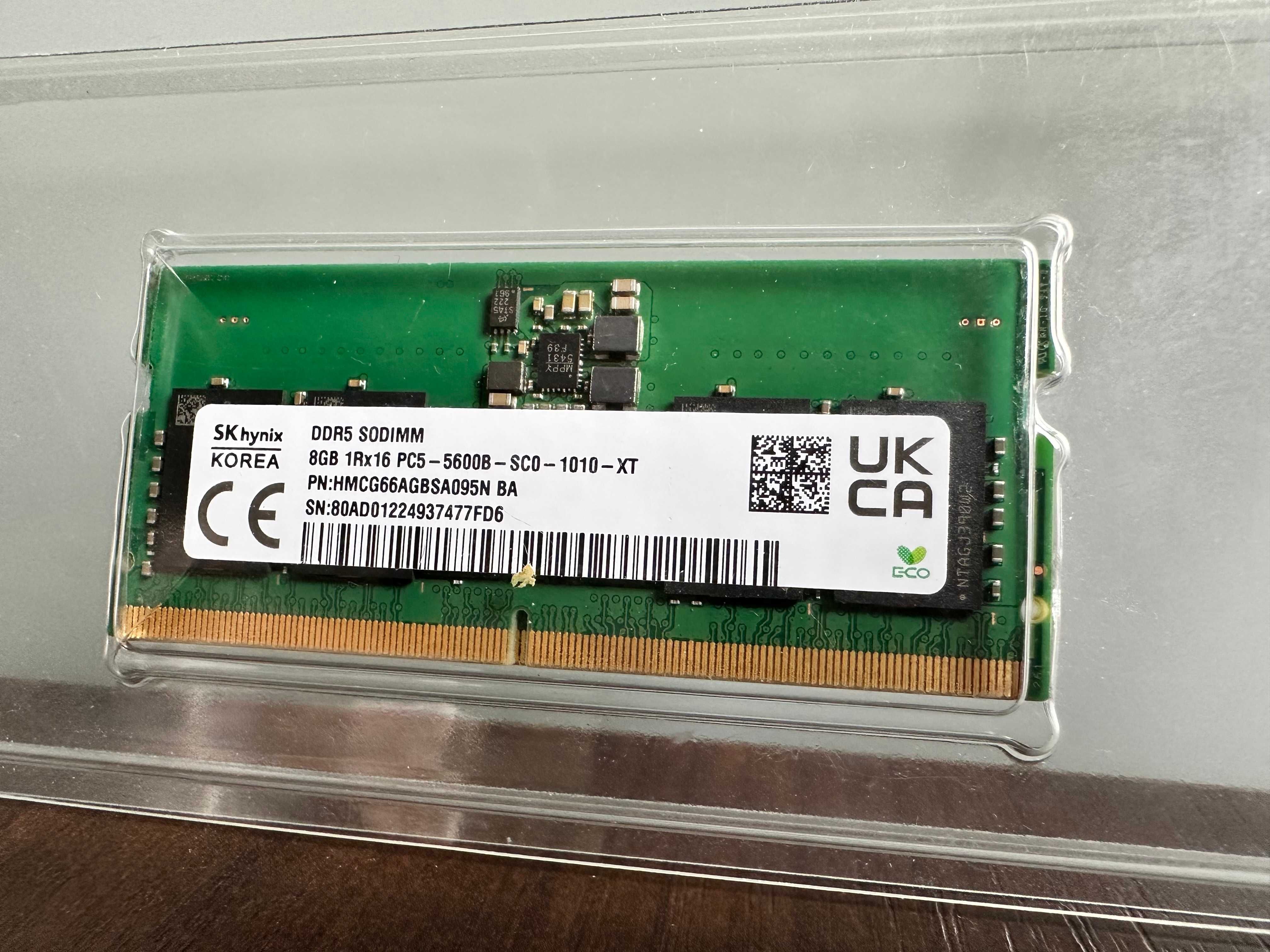 Оперативная память SK hynix 8 GB SO-DIMM DDR5 5600 MHz
