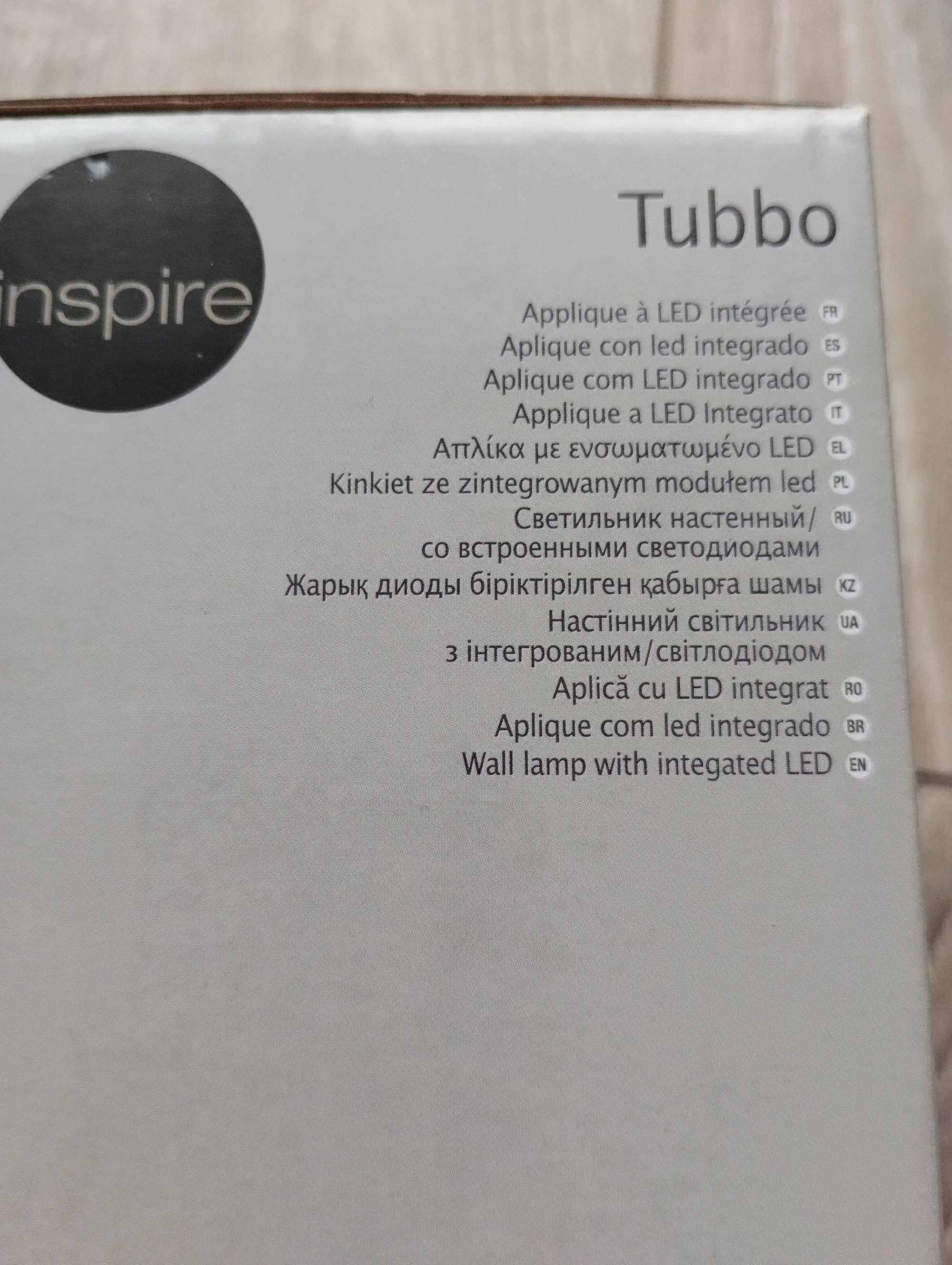 kinkiet ze zintegrowanym modułem led inspire tubbo 2 sztuki