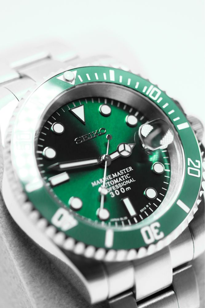 Zegarek Custom Seiko Mod Submariner Hulk