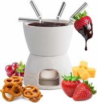 Kitchen Zestaw czekoladowy do fondue, ceramiczne mini fondue serów