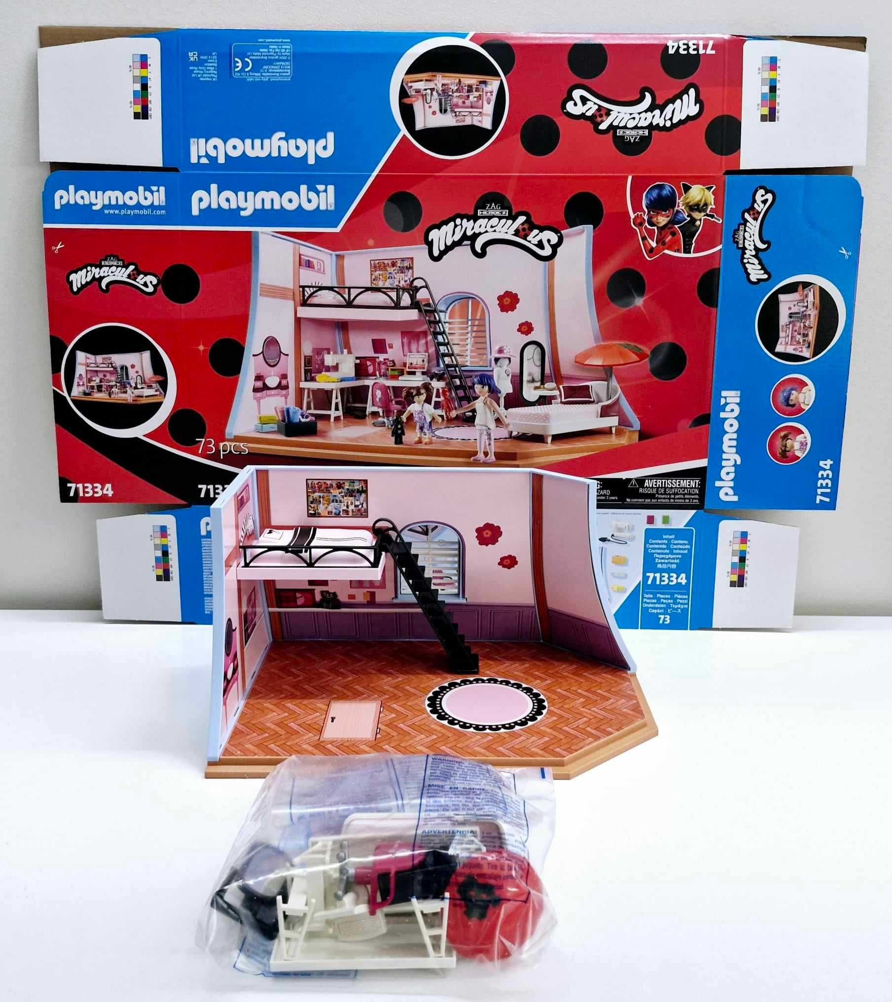 Playmobil 71334 Miraculous Poddasze Marinette.