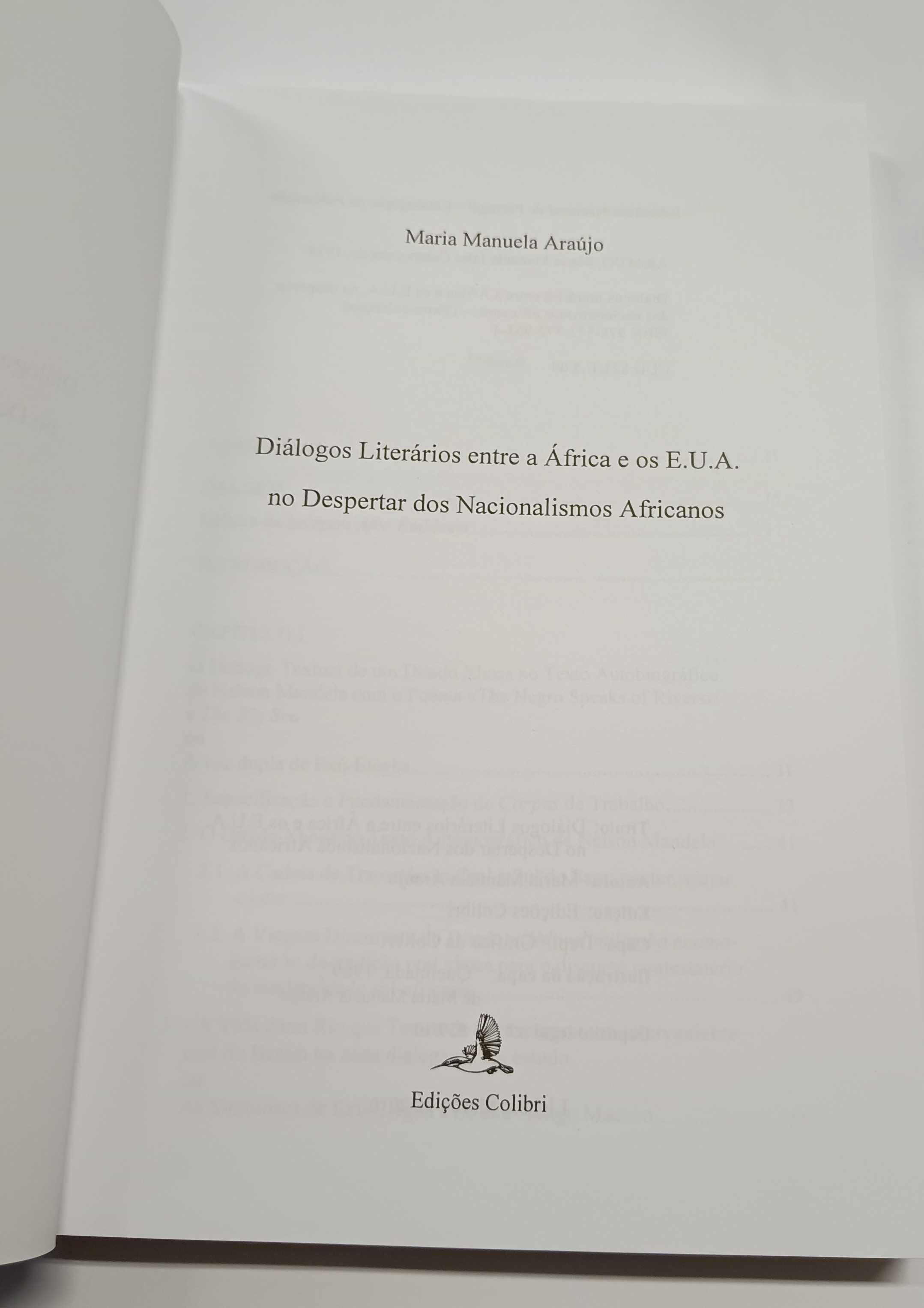 Diálogos literários entre África e os E.U.A., de Maria Manuela Araújo