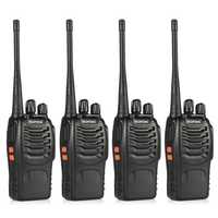 4XBaofeng policyjny 888S UHF PMR Latarka VOX Gwarancja!Zasieg do 6KM