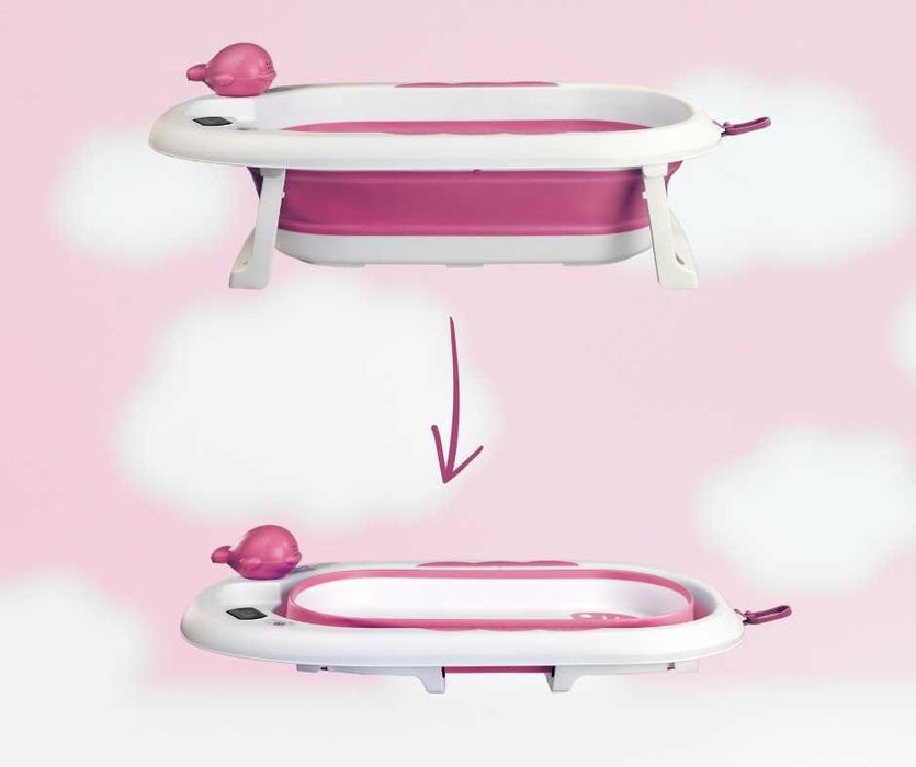 Wanienka niemowlęca składana ze stojakiem stelażem Nela Babywonders