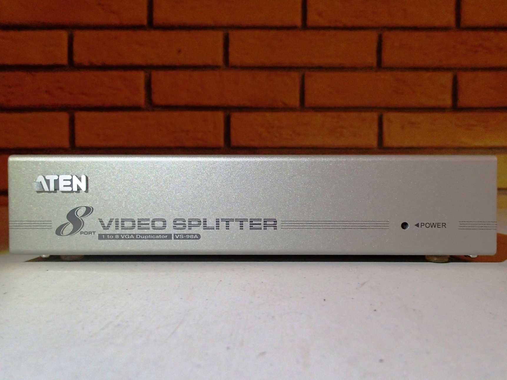 Rozdzielacz 8 port Video Splitter ATEN/ 1 to 8 VGA Duplicator VS-98A