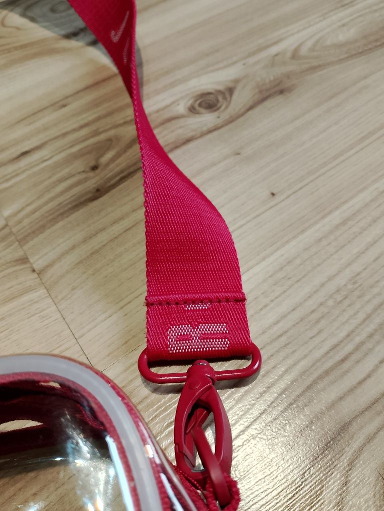 Czerwona Przezroczysta Torba Torebka Na Ramię Air Jordan Stadium Bag