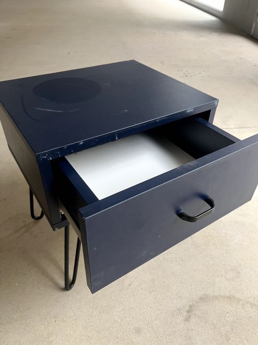 stoliczek nocny, niebieski, 2 sztuki