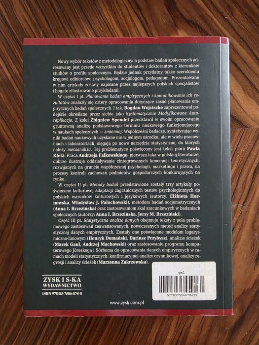 Metodologia badań społecznych Jerzy Brzeziński ZYSK 2011