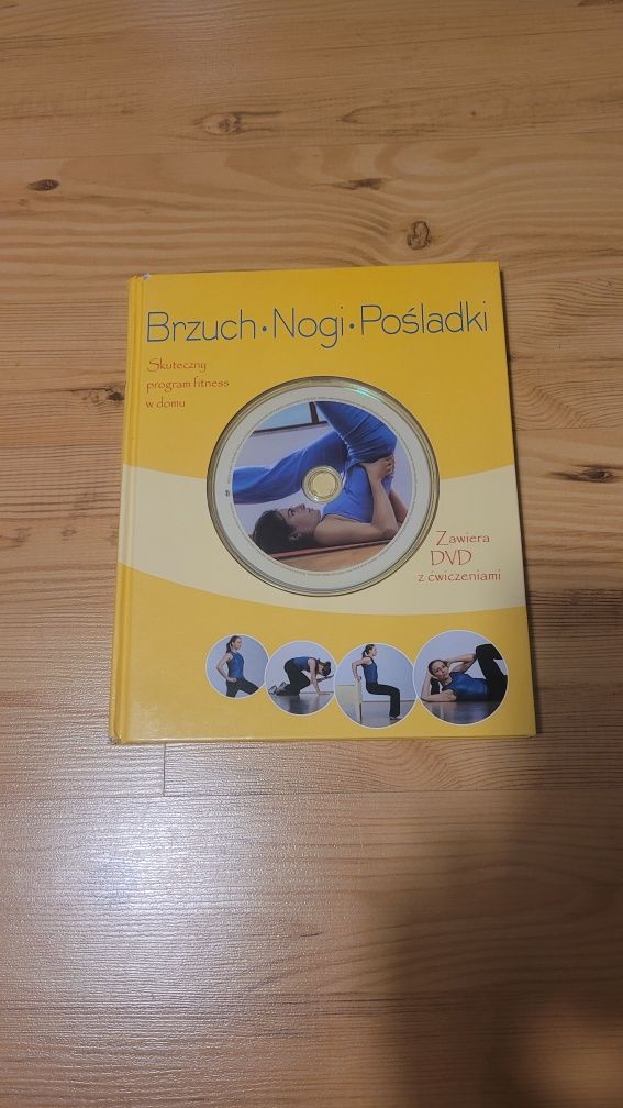 Książka Brzuch nogi pośladki ćwiczenia +dvd