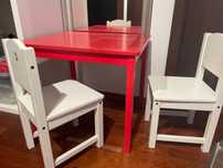 Stolik i krzesełka dziecięce Ikea