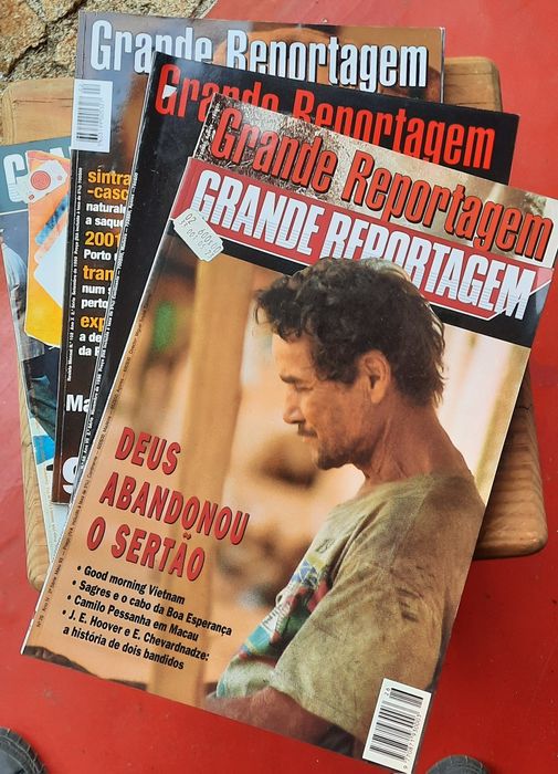 Lote de 5 revistas Grande Reportagem dos anos 90