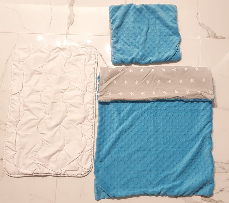 REZERWACJA Łóżeczko z szufladą prześcieradła poduszka kocyk kołdra dzi