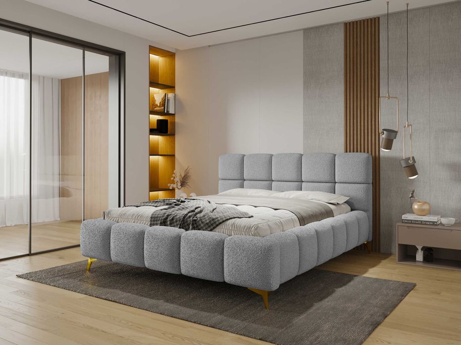 Łóżko Sypialnianie z Pojemnikiem + stelaż metalowy Cloud PRODUCENT